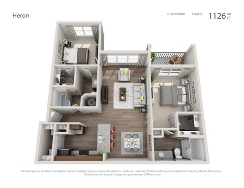 Heron Floor Plan at Echo Lake, Bradenton